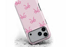 Front view of Pink Bows magnetic tough case showing bow print design
