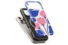 Poppy Art magnetic case showing built-in magnetic ring compatible with MagSafe charging