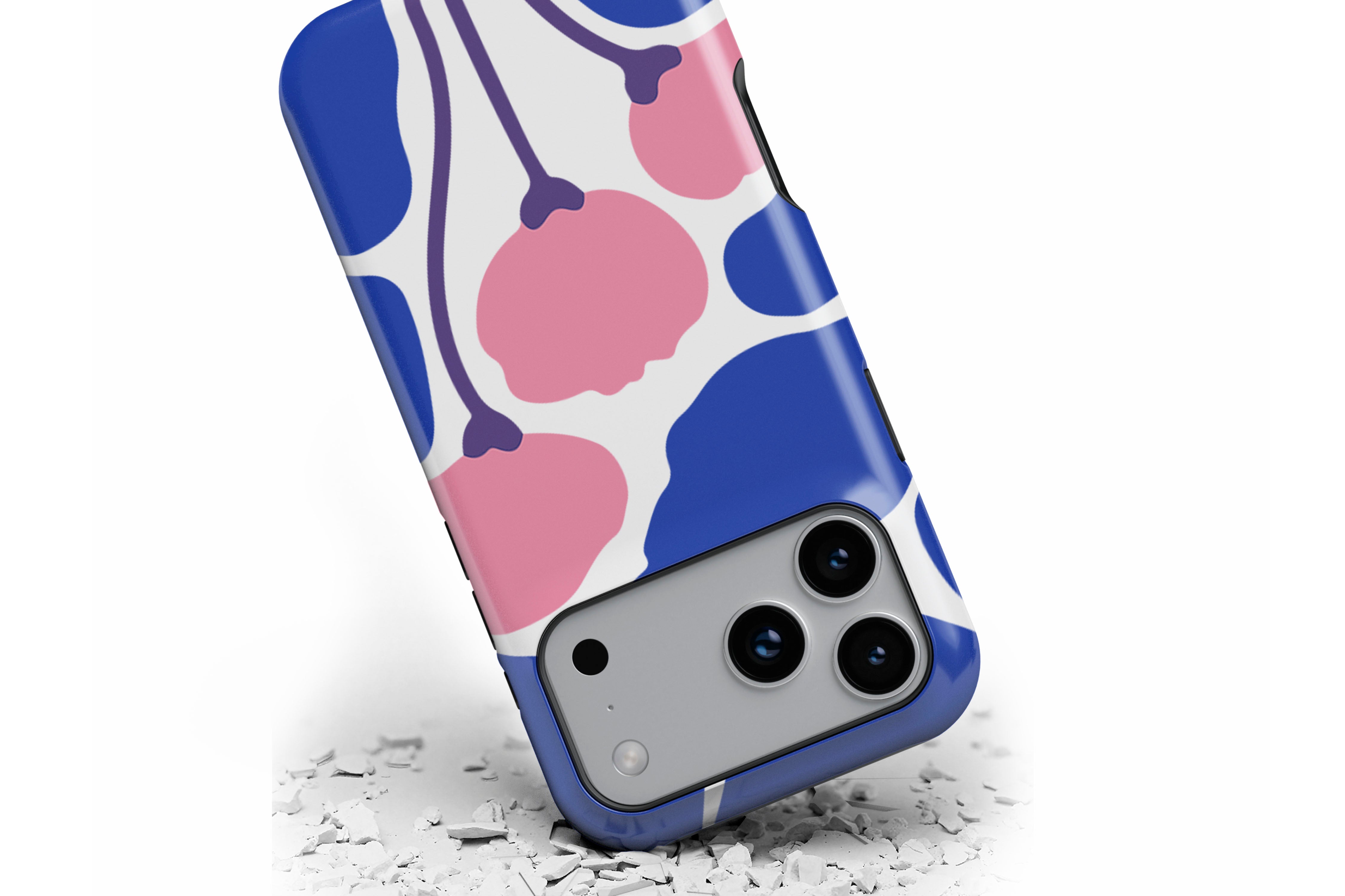 Front view of Poppy Art magnetic tough case showing floral print design