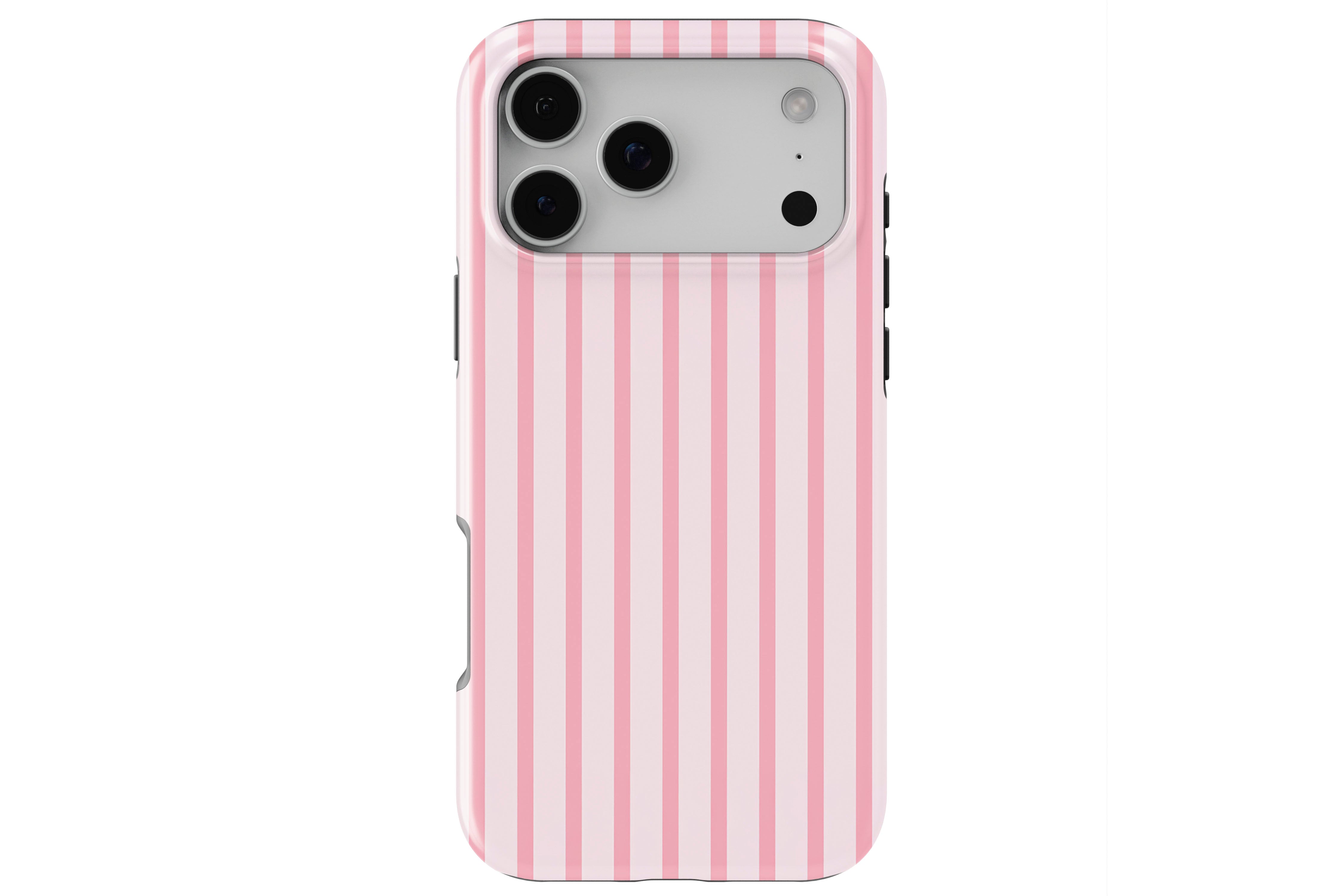 Sleepover Pink Stripe magnetic tough case for iPhone