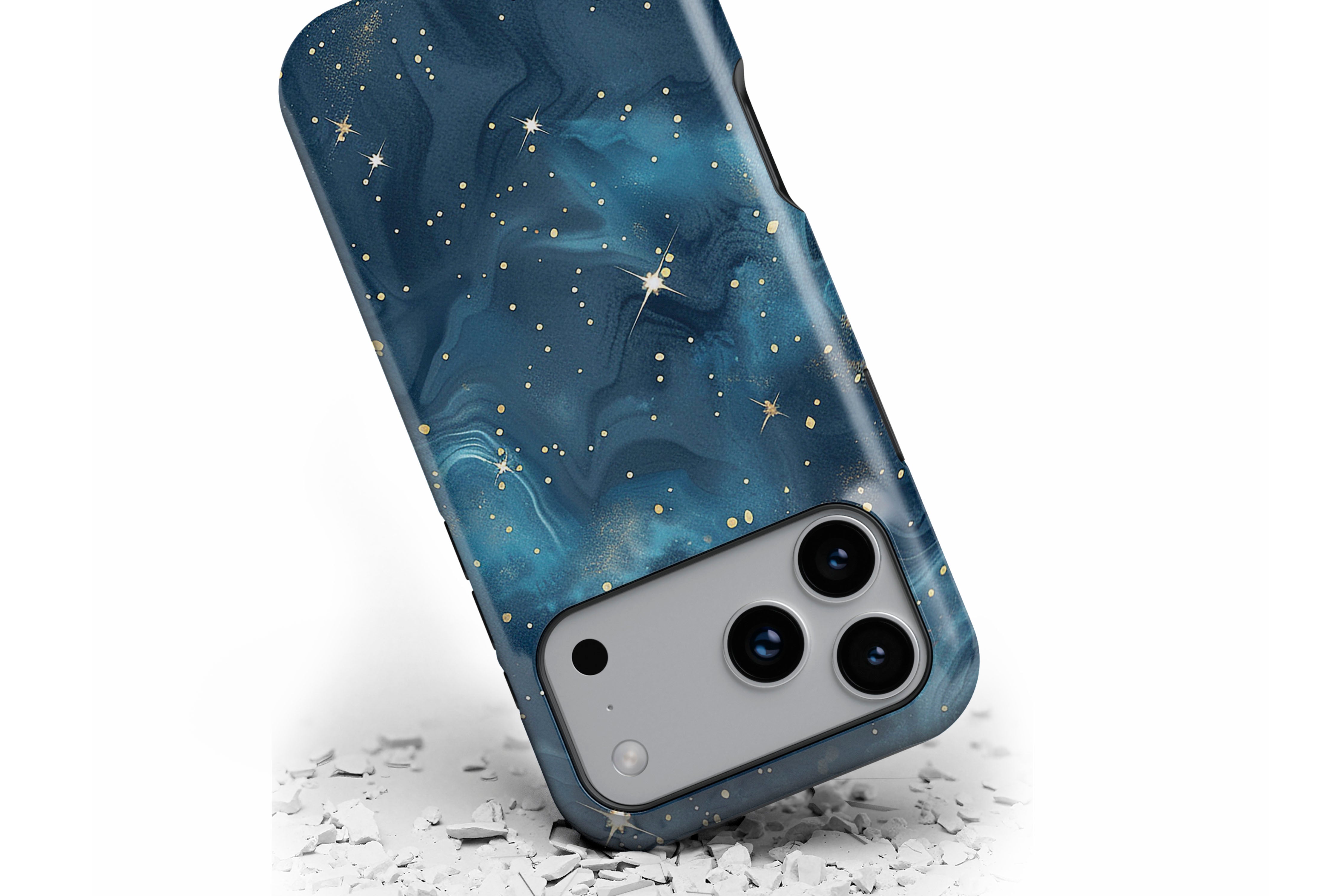 Front view of Starry Night magnetic tough case showing multi star design