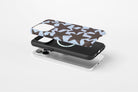 Side view of Stars (Chocolate) magnetic tough case showing button cut-outs
