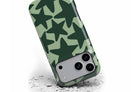 Front view of Stars Green magnetic tough case showing stars design
