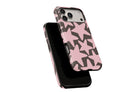 Side view of Stars (Pink) phone case showing button cut-outs