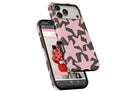 Side view of Stars (Pink) magnetic tough case showing button cut-outs