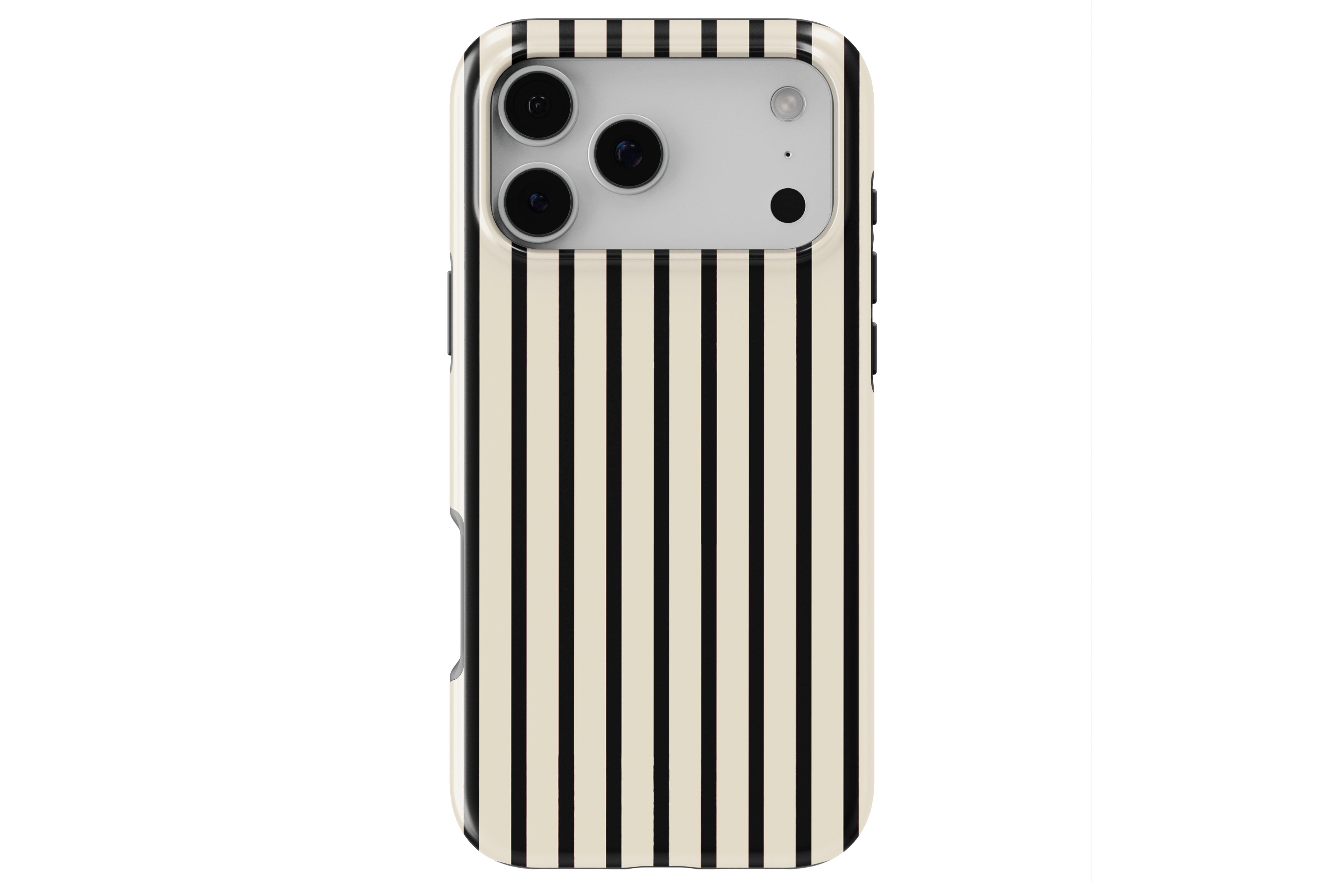 Stripes Black magnetic tough case for iPhone