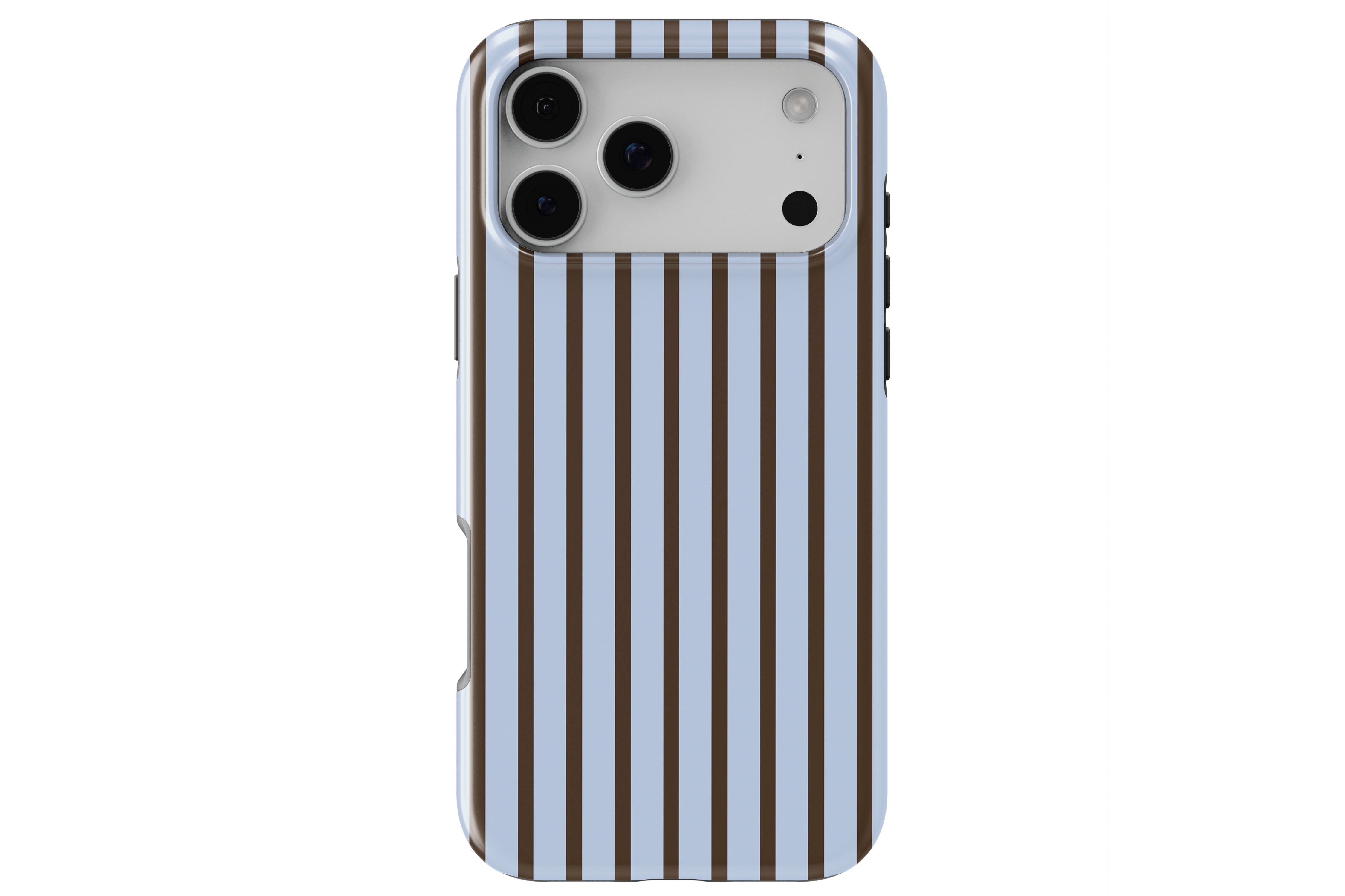 Stripes (Blue Mocha) magnetic tough case for iPhone