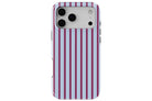 Stripes (Burgundy) magnetic tough case for iPhone