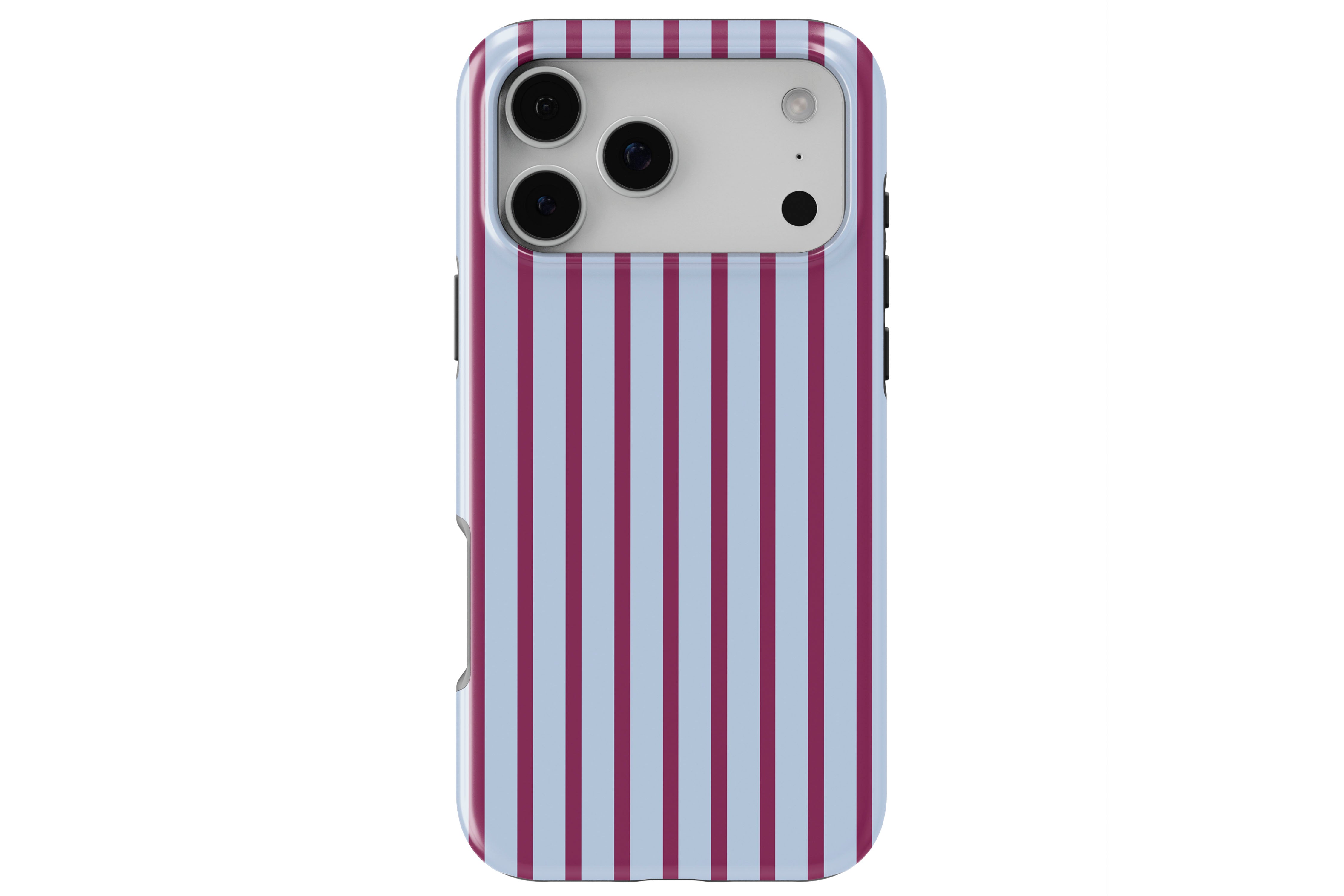 Stripes (Burgundy) magnetic tough case for iPhone