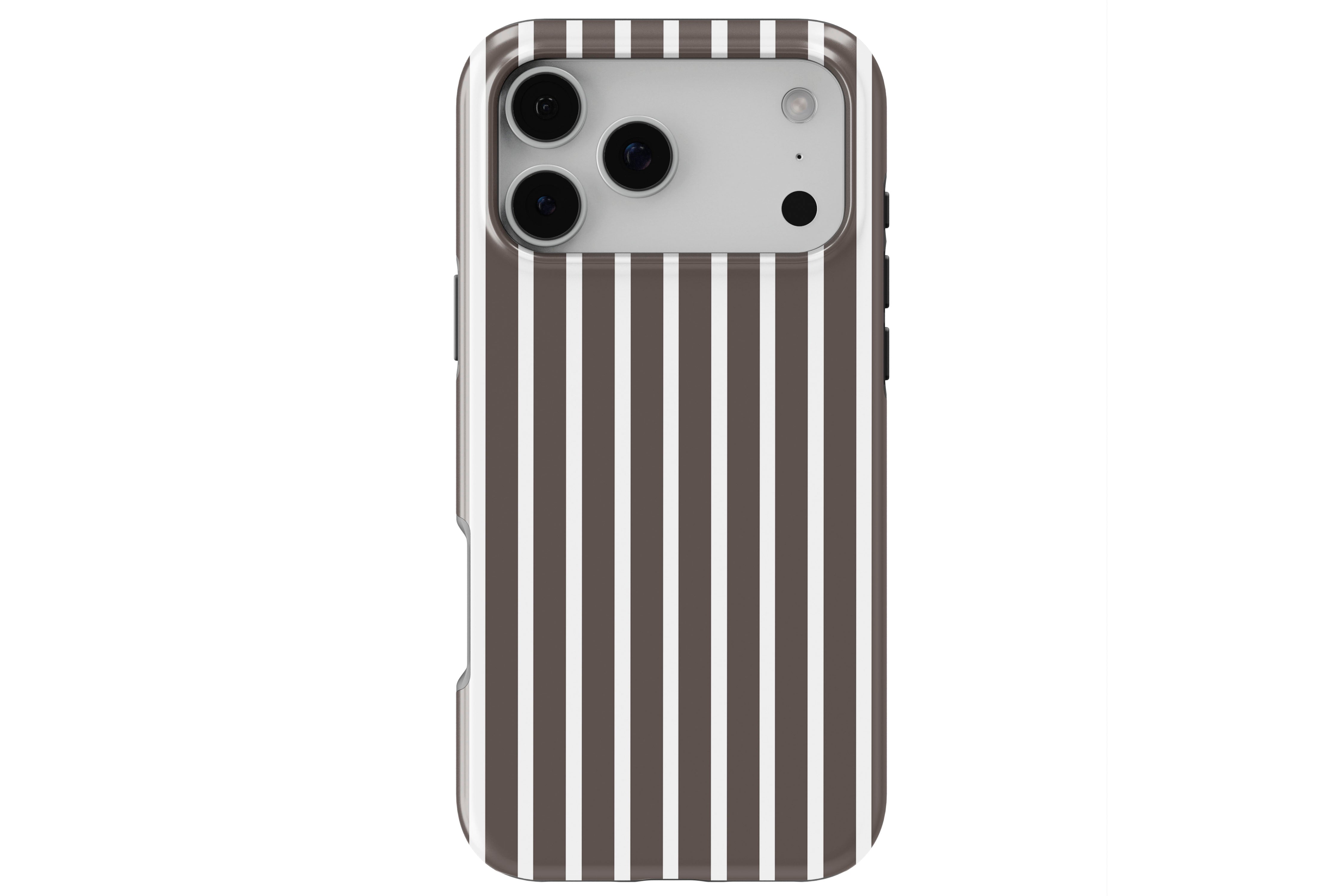 Stripes (Chocolate) magnetic tough case for iPhone