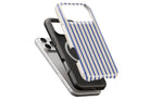 Stripes Cobalt magnetic case showing built-in magnetic ring compatible with MagSafe charging