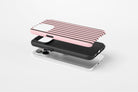 Side view of Stripes (Neapolitan) case showing an example of tough case