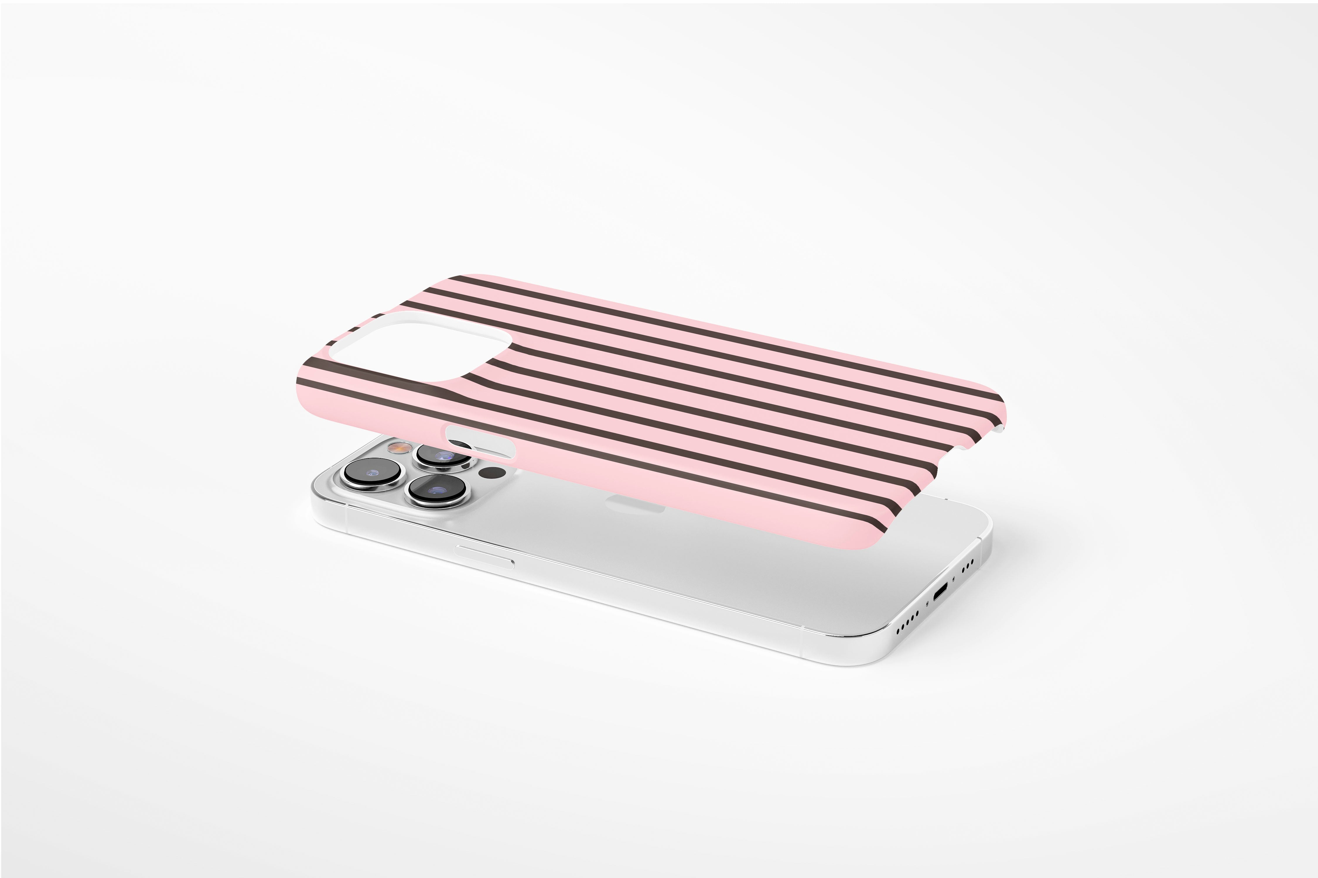 Side view of Stripes (Neapolitan) case showing an example of slim case
