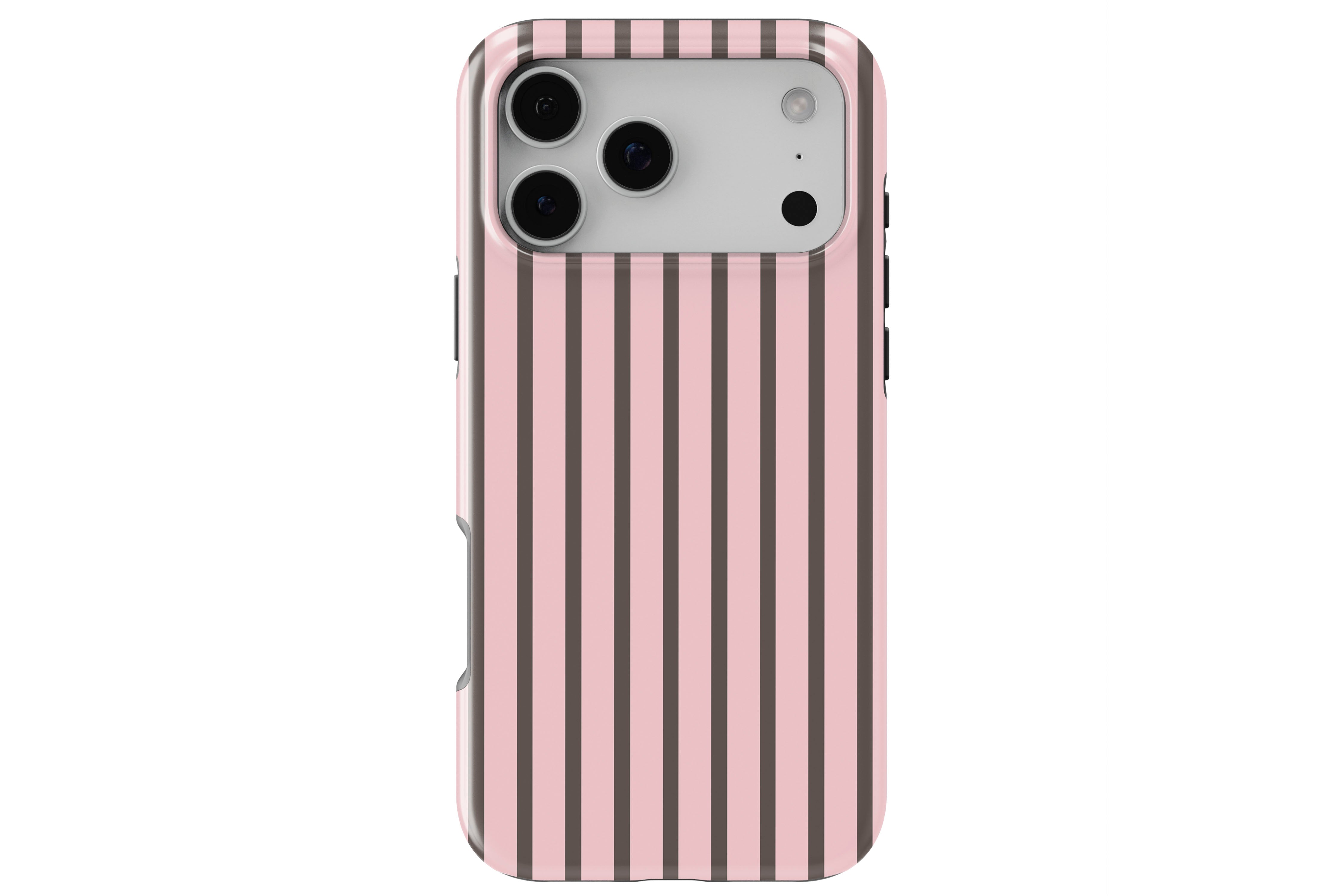 Stripes (Neapolitan) magnetic case showing built-in magnetic ring compatible with MagSafe charging