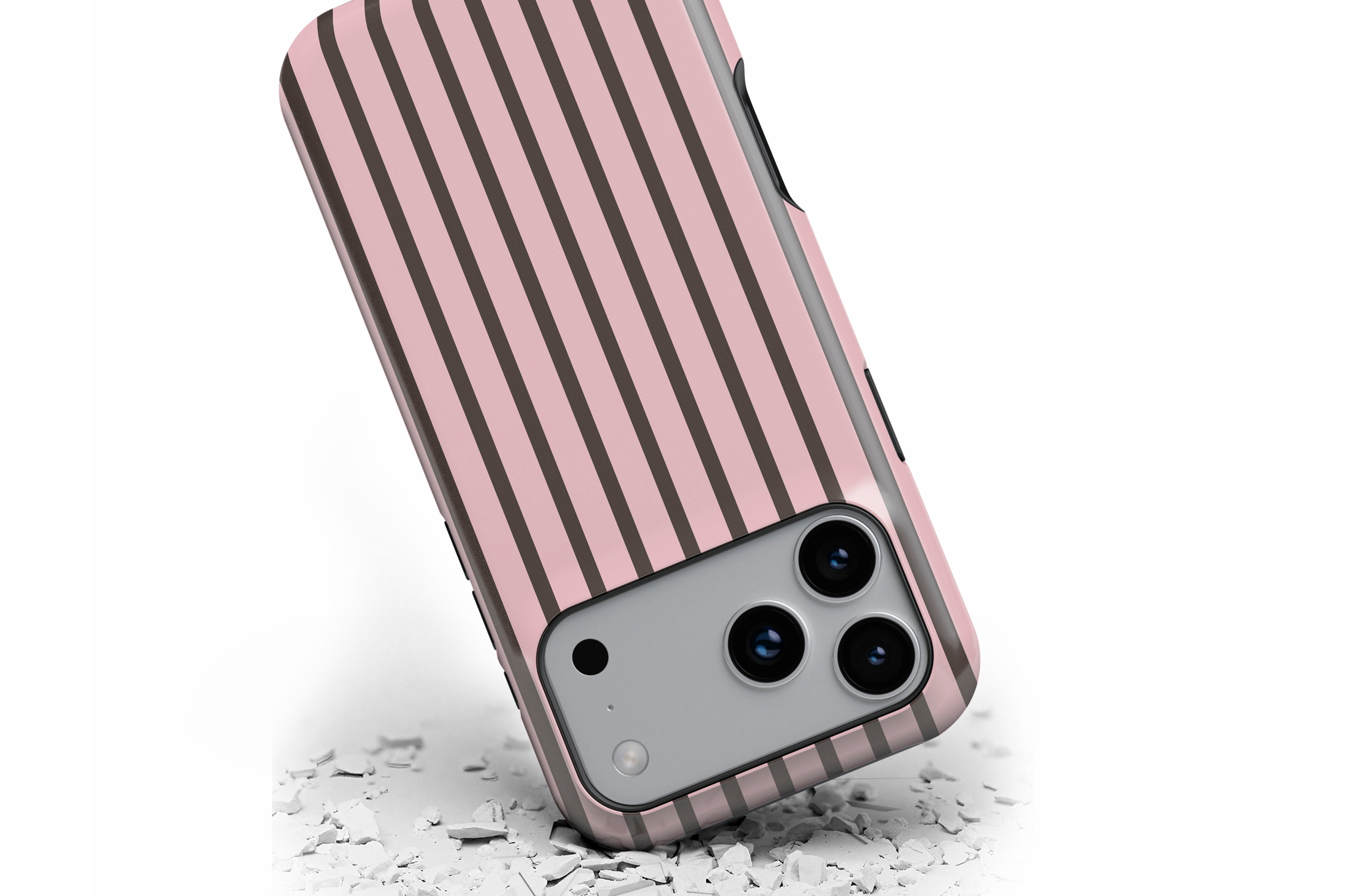 Front view of Stripes (Neapolitan) magnetic tough case showing stripe print design
