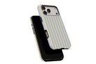 Side view of Stripes (Neapolitan) phone case showing button cut-outs