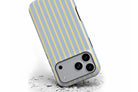 Front view of Stripes (Riviera) magnetic tough case showing stripe print design