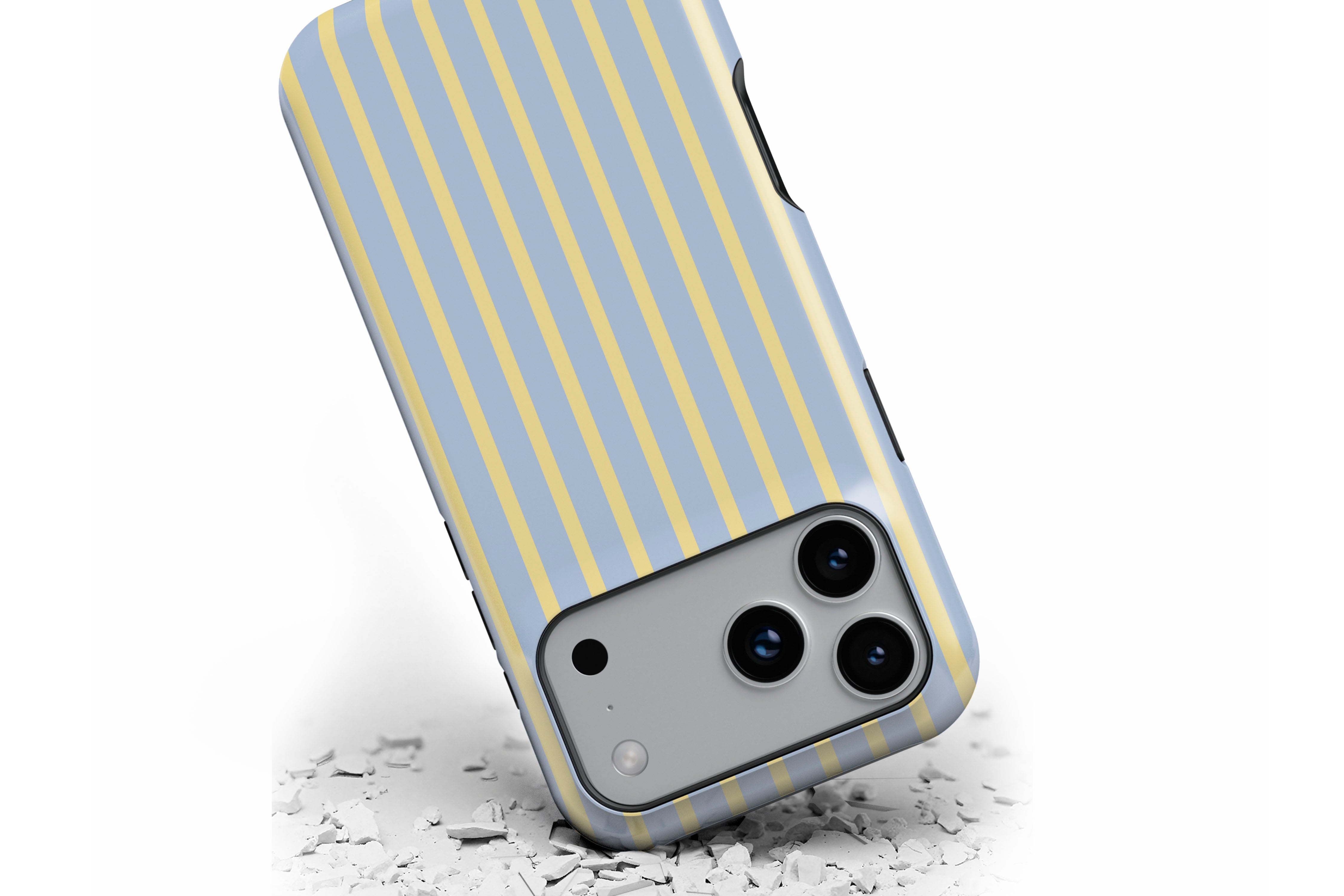 Front view of Stripes (Riviera) magnetic tough case showing stripe print design