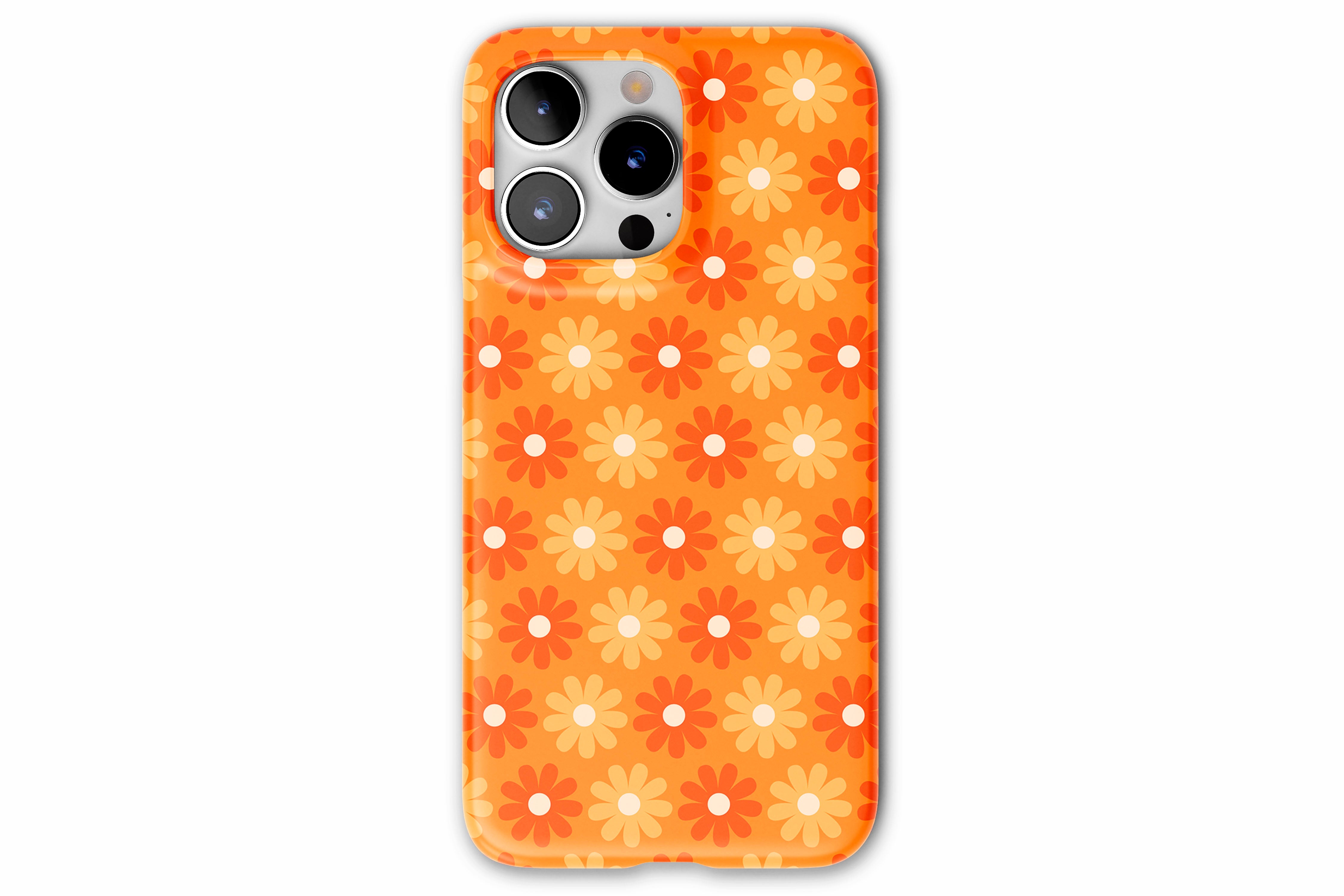 Front view of Sunlit Daisies case showing floral print design