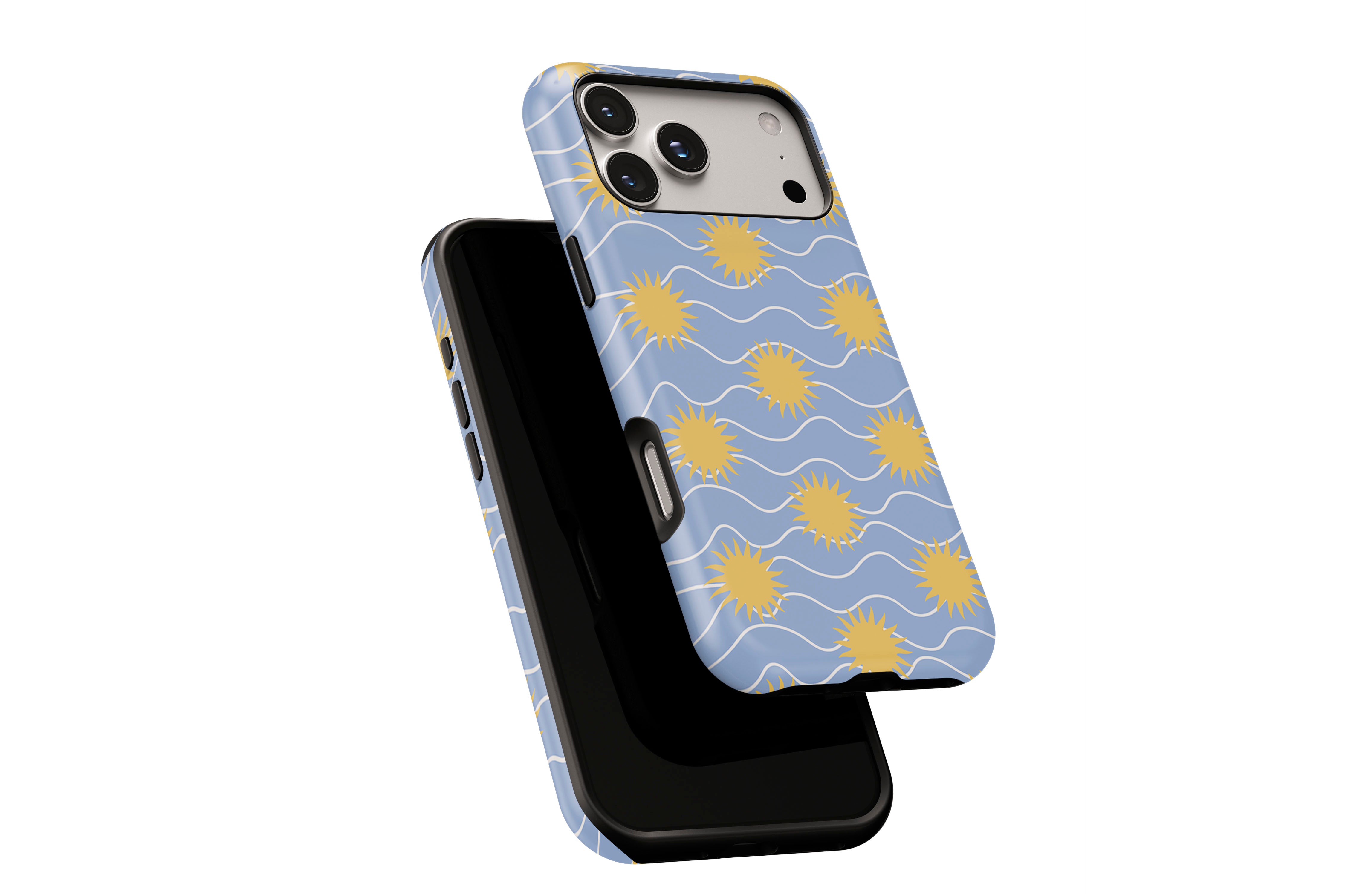 Side view of Sunstroke phone case showing button cut-outs