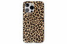 Front view of Wild Side case showing leopard print design
