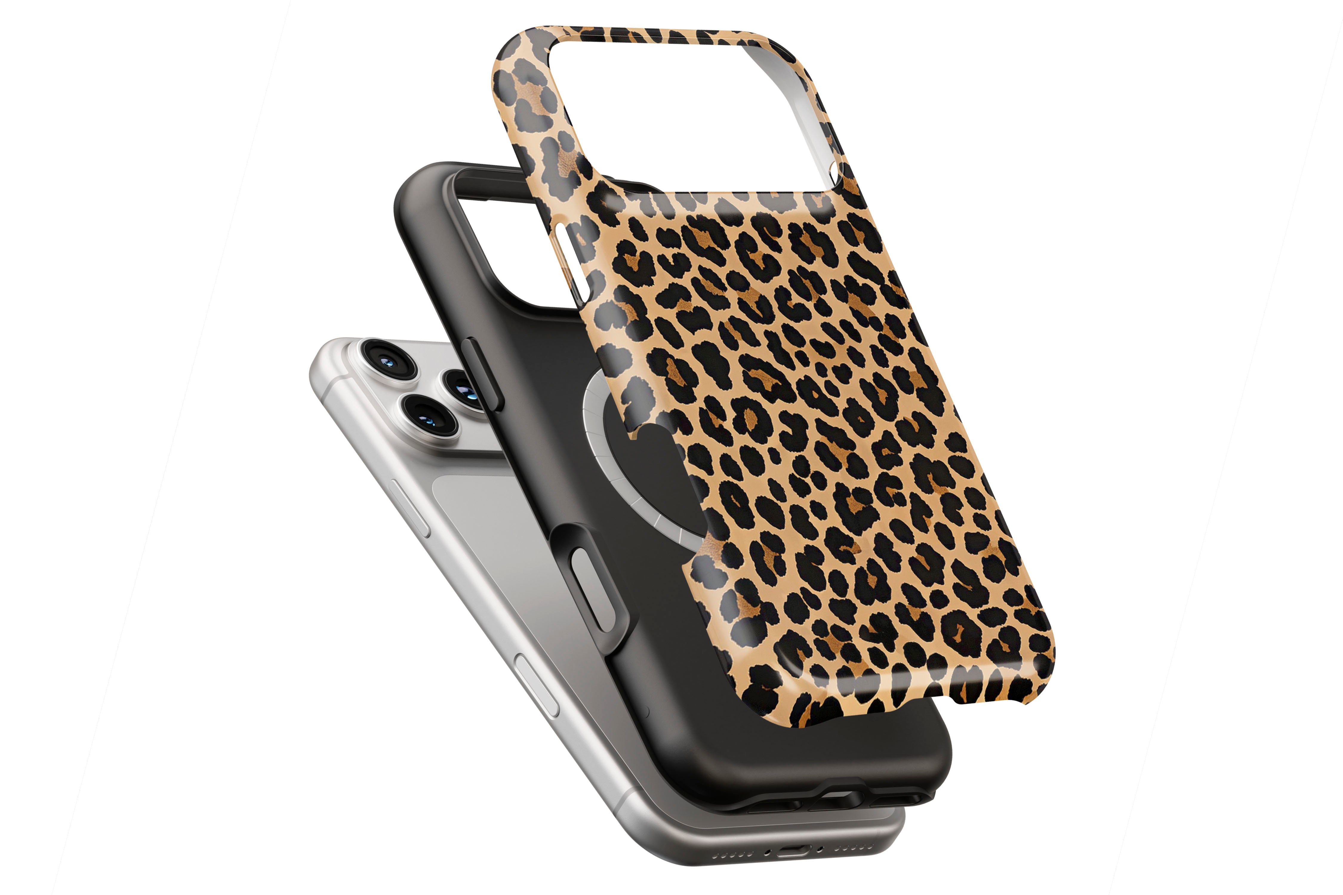 Wild Side magnetic case showing built-in magnetic ring compatible with MagSafe charging