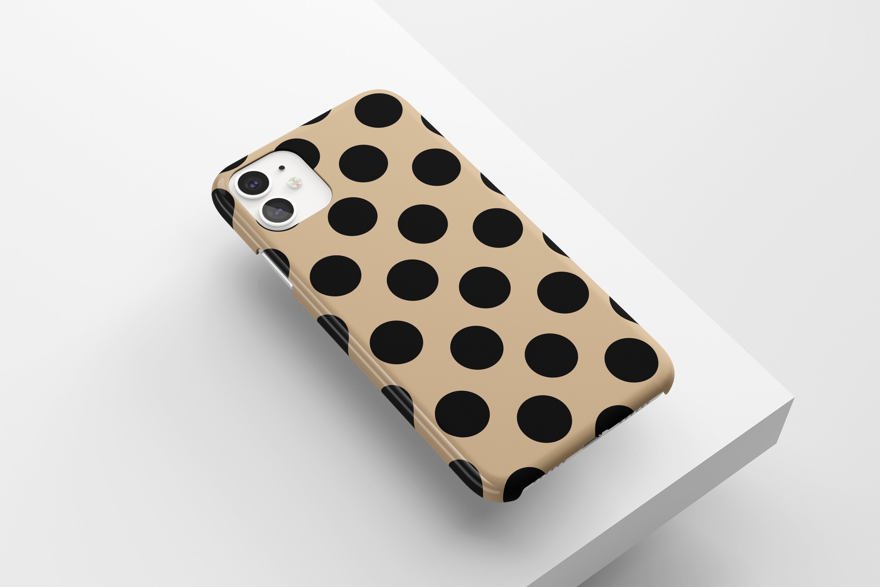 Polka Dot (Nude & Black) Mobile Phone Cases - Casetful