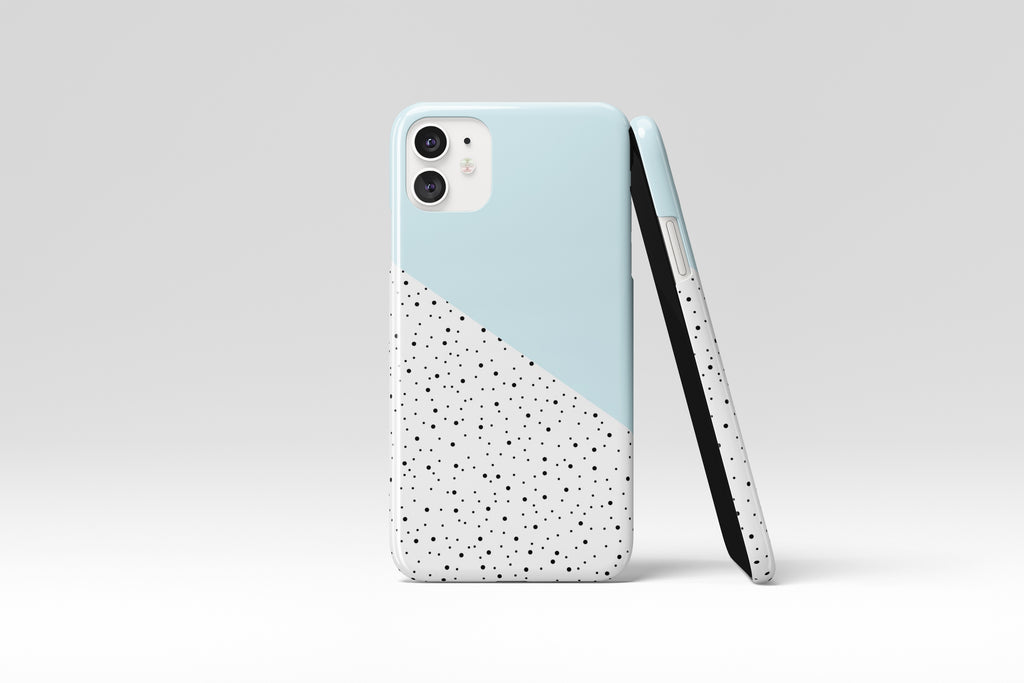 Geo Spots (Baby Blue) Mobile Phone Cases - Casetful