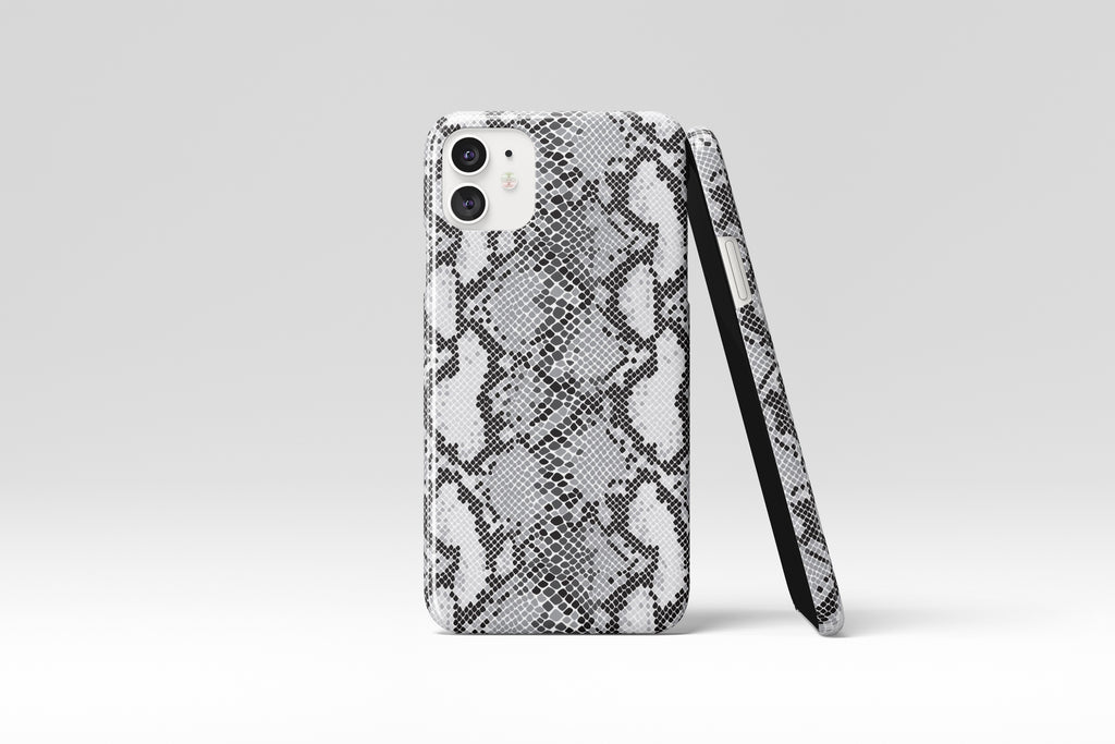 Snake Print (Grey) Mobile Phone Cases - Casetful