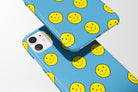 Blue Smiley Mobile Phone Cases - Casetful