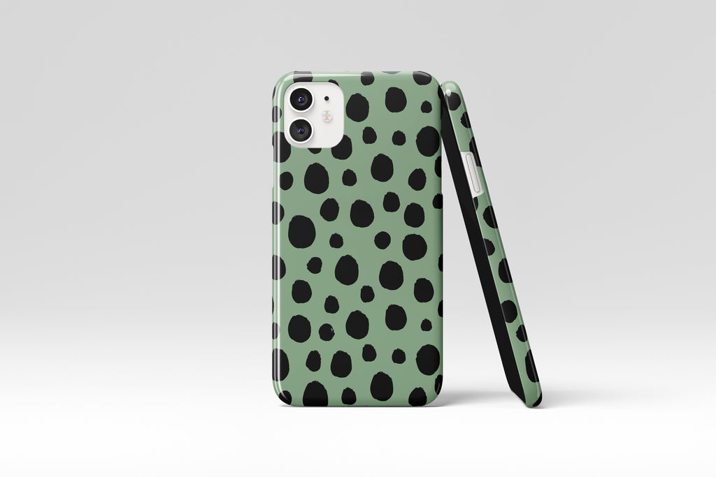 Spots (Sage Green) Mobile Phone Cases - Casetful