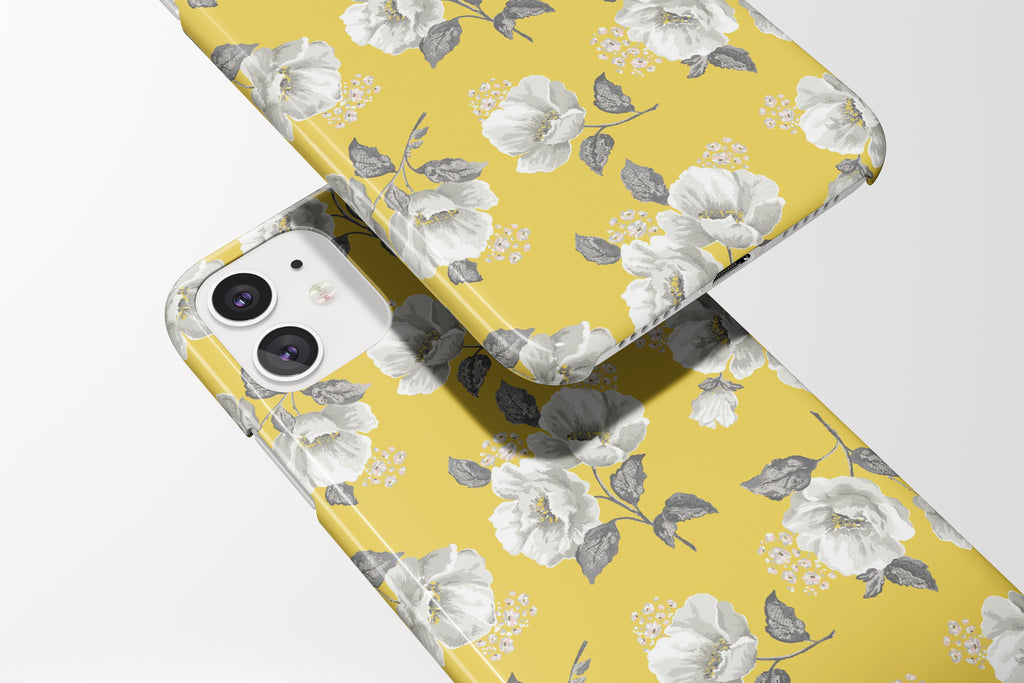 Yellow Floral Mobile Phone Cases - Casetful