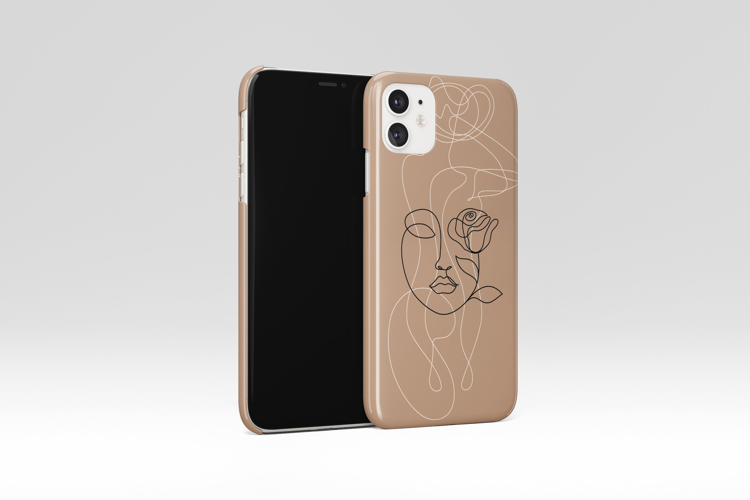 Line Art Mobile Phone Cases - Casetful