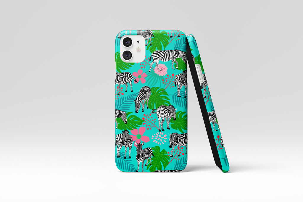 Tropical Zebra Mobile Phone Cases - Casetful