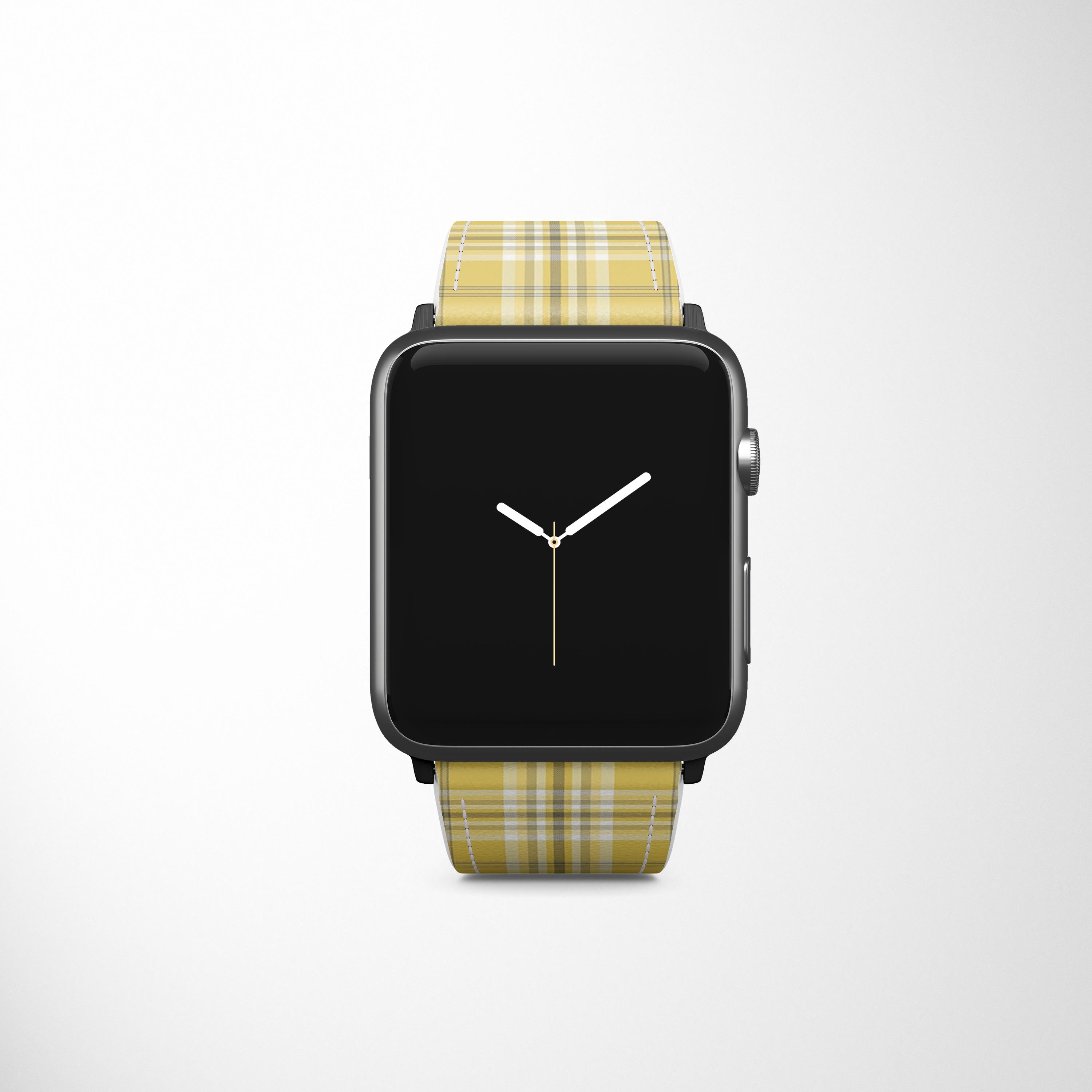 Tartan (Yellow) Apple Watch Strap Apple Watch Straps - Casetful