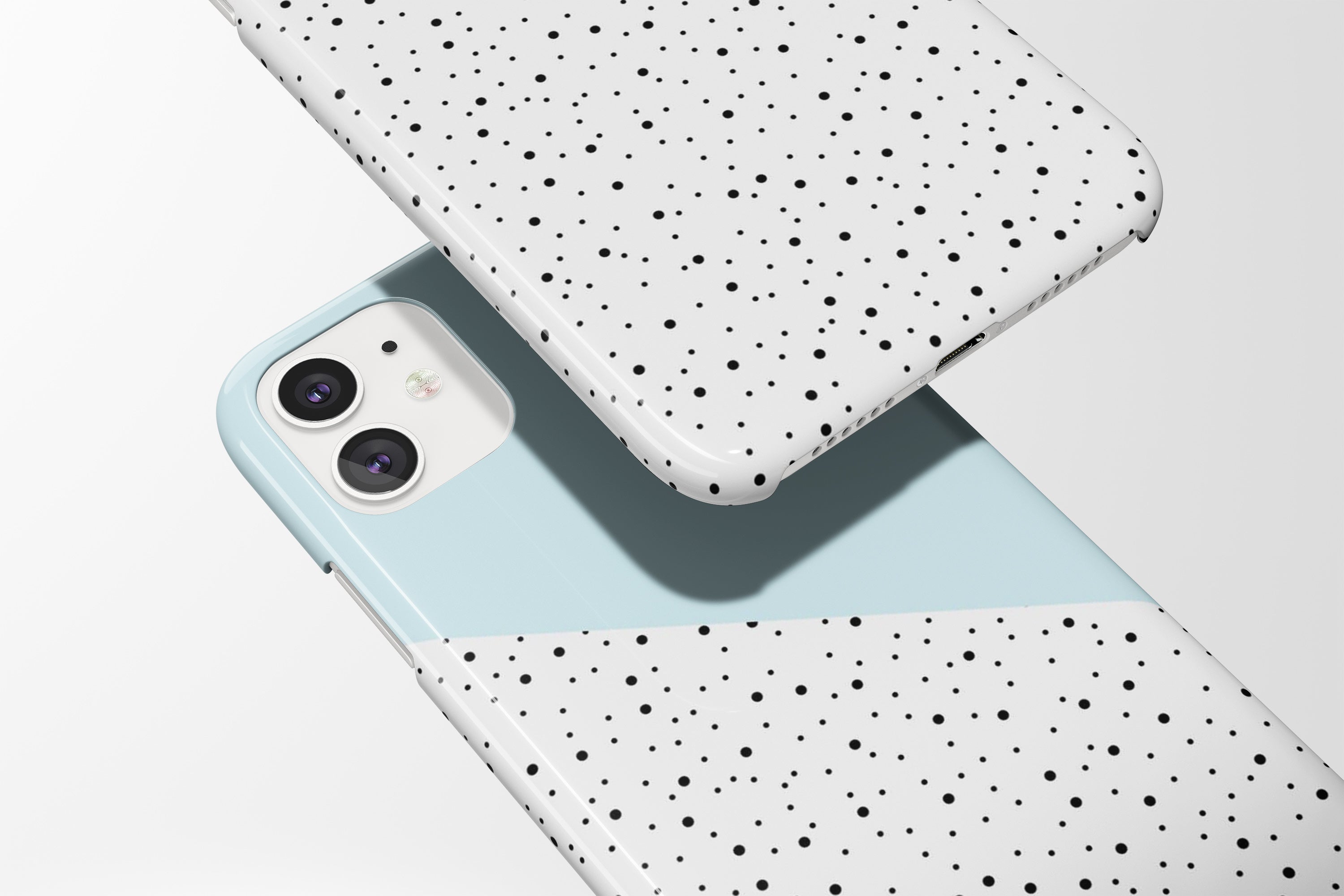 Geo Spots (Baby Blue) Mobile Phone Cases - Casetful