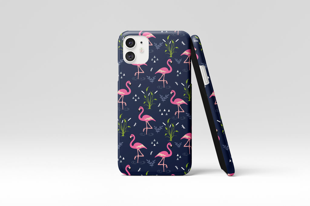 Navy Flamingo Mobile Phone Cases - Casetful