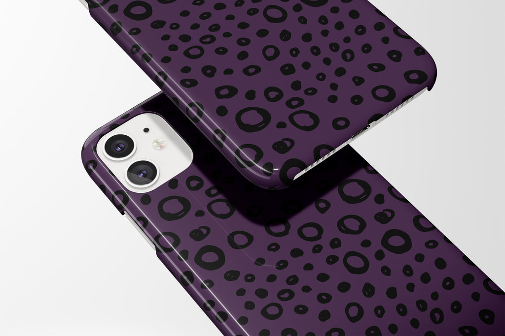 Painted Dots (Purple Berry) Mobile Phone Cases - Casetful