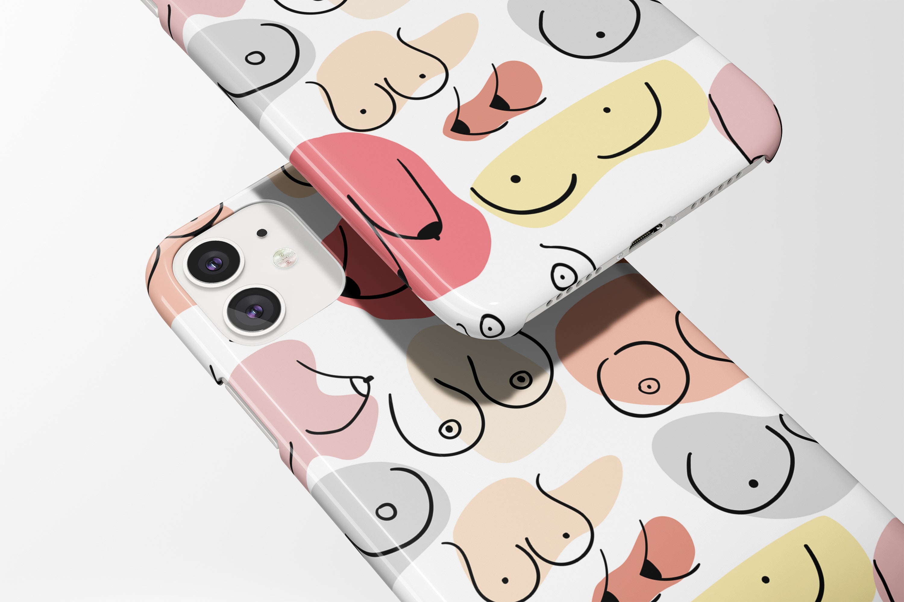 Rainbow Boobs Mobile Phone Cases - Casetful