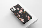 Black Floral Mobile Phone Cases - Casetful