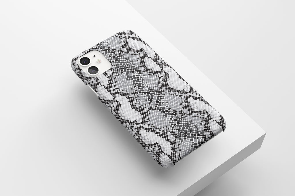 Snake Print (Grey) Mobile Phone Cases - Casetful