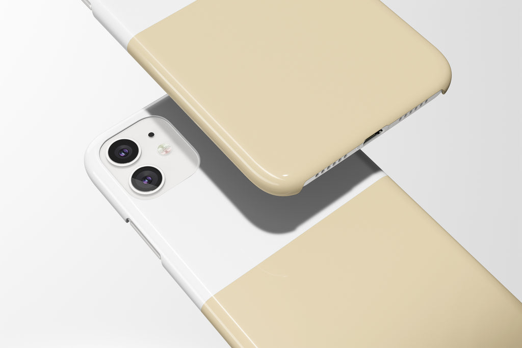 Cream x White Mobile Phone Cases - Casetful