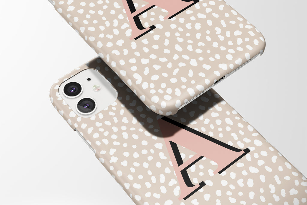 Custom Letter (Pastel Pink) Mobile Phone Cases - Casetful