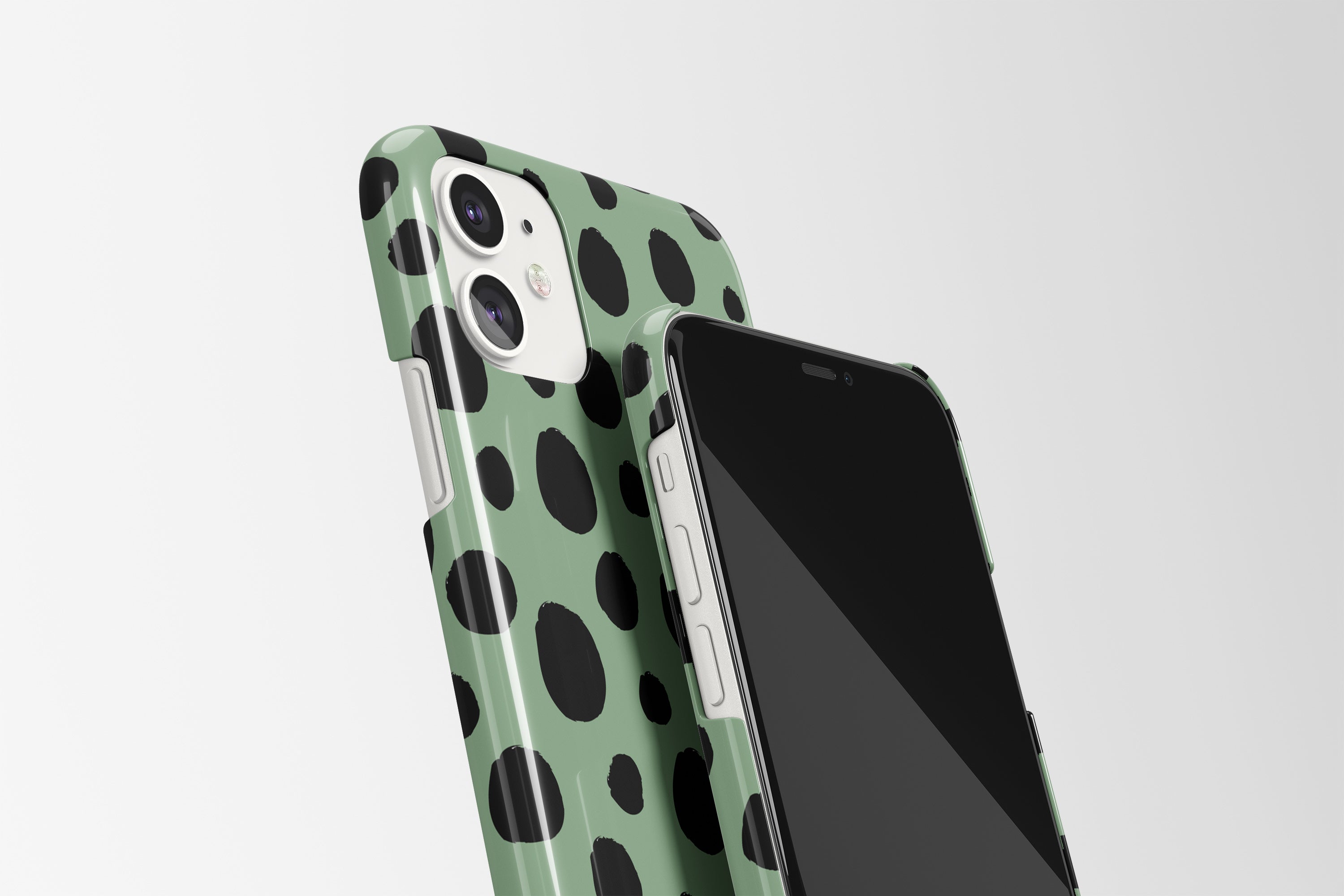 Spots (Sage Green) Mobile Phone Cases - Casetful