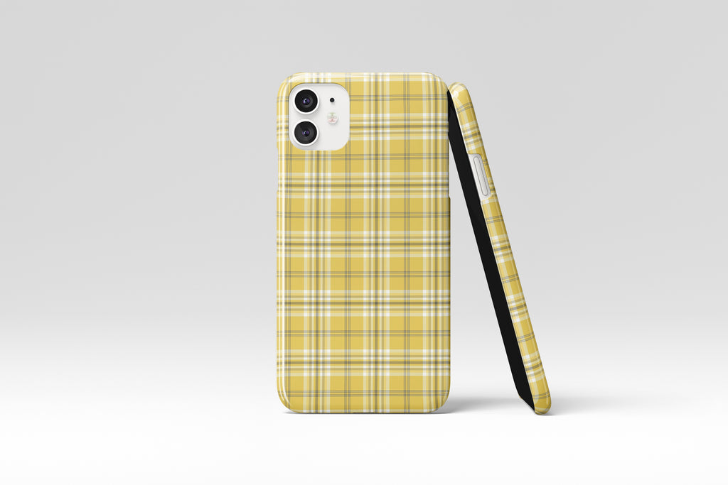 Tartan (Mustard) Mobile Phone Cases - Casetful