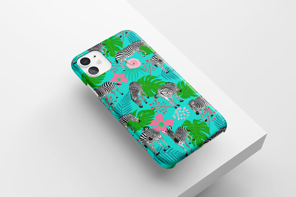 Tropical Zebra Mobile Phone Cases - Casetful