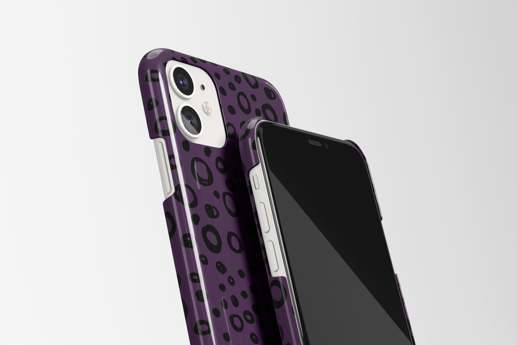 Painted Dots (Purple Berry) Mobile Phone Cases - Casetful