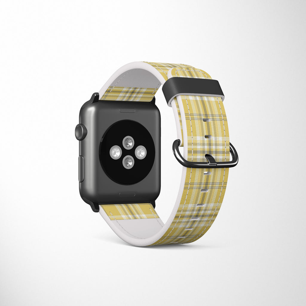 Tartan (Yellow) Apple Watch Strap Apple Watch Straps - Casetful