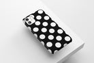 Polka Dot (Black) Mobile Phone Cases - Casetful