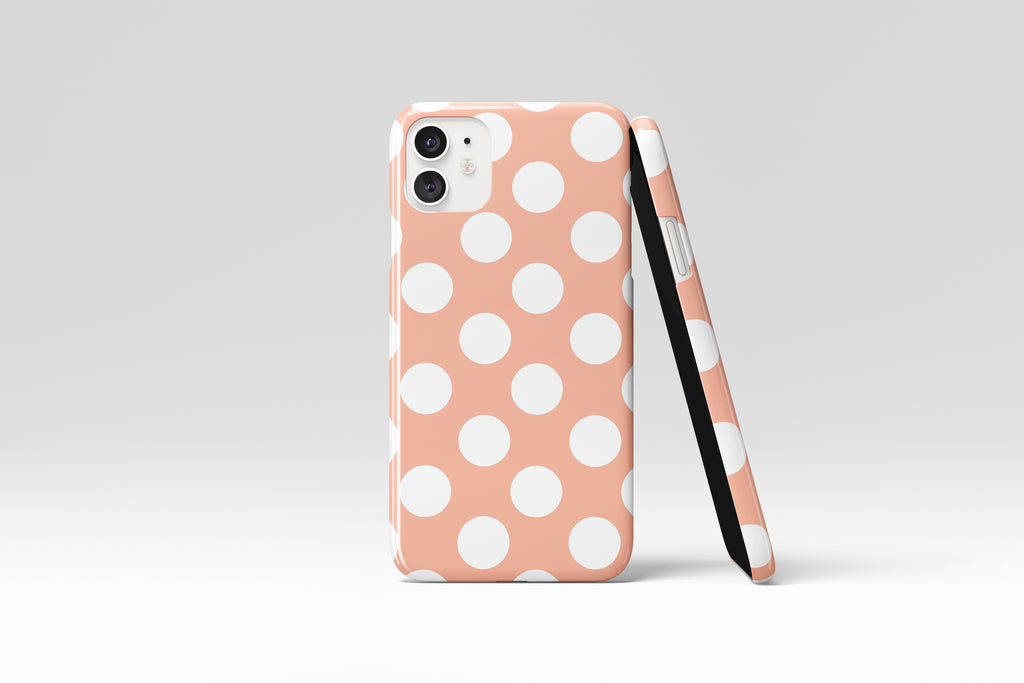 Polka Dot (Nude & White) Mobile Phone Cases - Casetful